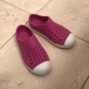 Girls Pink Native Shoes